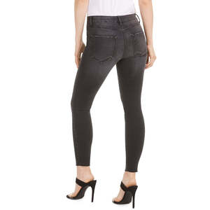 Jeans Skinny STS Blue da Donna a Vita Alta con Orlo Grezzo, Denim di Alta Qualità, Stile Semplice e Lavabile, Nero, Taglia 29 - Product Image 2