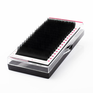 CharmLash Extensiones de Pestañas de Fibra PBT Más Vendidas 0.03 0.05 0.07 BC CC D DD Curvatura Natural Larga 28 Filas OEM/ODM Venta al por Mayor - Product Image 1