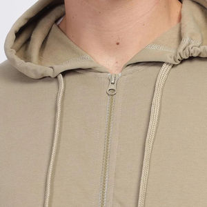 Vente chaude De Mode Zipper Hoodies Pakistan Fait Meilleure Conception Vos Propres Hommes Plain Blanc Bon Prix Hommes Zipper Hoodie - Product Image 4