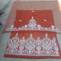 Tissu George indien fait à la main style de broderie le plus recherché pour les vêtements de fête de mariage exportation mondiale de vêtements africains