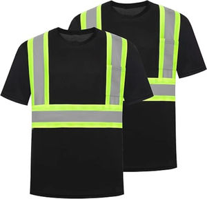 Camisas de Trabajo para Hombre 100% Poliéster, Logotipo Personalizado Impreso, Alta Visibilidad, Tallas Grandes, Reflectantes, Transpirables, de Secado Rápido - Product Image 3