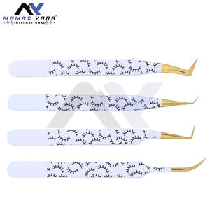 Pinces à épiler pour extensions de cils Diamond Grip, courbées, angulaires, semi-courbées, haute précision, antistatiques, extensions de cils - Product Image 3