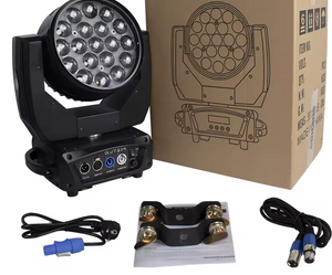 Listo para enviar: Luces LED móviles Wash 19x15W RGBW 4 en 1 con zoom para DJ, discoteca, escenario y fiestas - Product Image 2