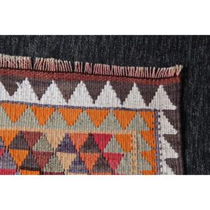 พรมขนาด 2.9x10.7 ฟุต, พรมตุรกีโบราณขนาดเล็ก, พรมขนแกะเฮอร์กีสีรุ้ง - Product Image 5