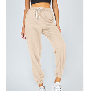 Pantalones Deportivos de Felpa de Algodón para Mujer, Hechos a Medida, al por Mayor, de Alta Calidad, Transpirables, con Cierre de Cordón, Estilo Urbano de Invierno - Product Image 4