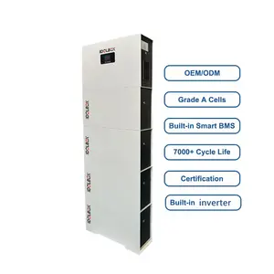 Stacked 10kwh Home Solar Power Battery 51.2V Battery Solar Power Lithium Battery Home Energy Storage System