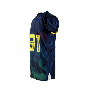 Camiseta de Fútbol Americano de Primera Calidad, Manga Corta, Diseño Personalizado, Uniformes de Secado Rápido para Deportes de Equipo y Rendimiento Atlético - Product Image 5