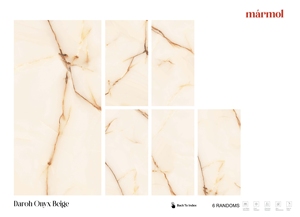 DAROH ONYX rojos/rosas 600x1200mm moderno europeo esmaltado porcelana azulejos de pared acabado sólido brillante antideslizante antibacteriano - Product Image 3