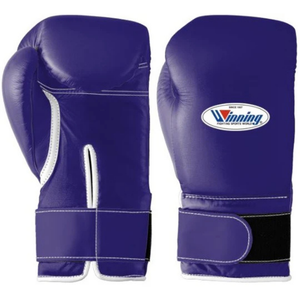 Guantes de Boxeo Profesionales de Cuero Morado con Velcro en la Muñeca, Guantes de Entrenamiento y Sparring para Hombres y Mujeres - Product Image 1