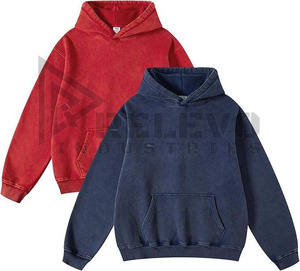 เสื้อฮู้ดแบบสวมหัวทรงสลิมฟิตผ้าคอตตอน100% สำหรับผู้ชายผ้าคอตตอนคุณภาพสูงปักลายแบบลำลองสำหรับฤดูหนาว - Product Image 4