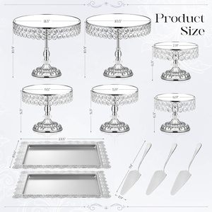 Juego de Soportes para Tartas de Metal Ecológicos de Primera Calidad para Celebraciones de Bodas, Eleva Tartas y Postres de Forma Hermosa y Memorables - Product Image 4