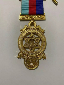 เหรียญกษาปณ์ชุบทองเหลืองโบราณตามหลักความเชื่อของช่างก่ออิฐที่มีคุณภาพสูงปรับแต่งเหรียญโลหะเคลือบอ่อนพร้อม rompex - Product Image 3