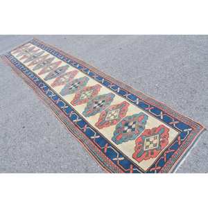 Tapis turc vintage-3x12,6 pieds dans un style beige classique - Product Image 4