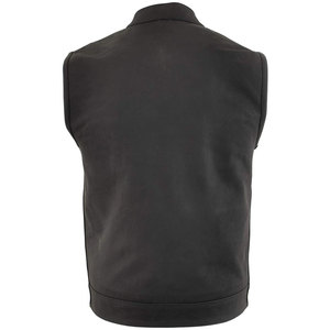 Genuine <b>Leather</b> made Vest Motorcycle Biker Style <b>Sleeveless</b> <b>Jacket</b> Western Waistcoat Wholesale Supplier - Product Image 2