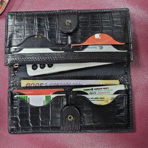 High Quality Handmade <b>Long</b> Genuine Leather <b>Wallet</b> with Nylon Lining Premium Quality Fashion Style Large Capacity Made Bangladesh - Product Image 5