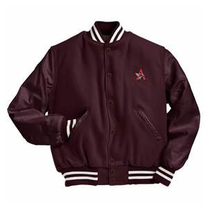 Chaqueta Varsity Personalizada con Logotipo, Chaqueta Bomber de Cuero con Forro Polar de Invierno, Chaqueta Varsity con Bordado de Alta Calidad para Hombre - Product Image 1