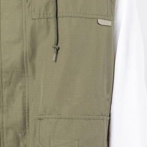 Vente en gros de gilet bouffant à capuche en nylon pour hommes grande taille automne extérieur léger et chaud et respirant vêtements d'extérieur coupe-vent de style de rue - Product Image 3