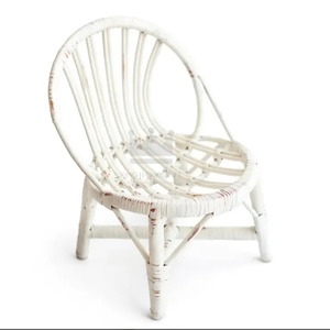 Silla de bebé de ratán de bambú hecha a mano y accesorios de fotografía - Product Image 2