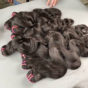 Loose Deep Wavy Super Double draw Raw Body Wavy Hair non traité cheveux crus vietnamien prix de gros - Product Image 3