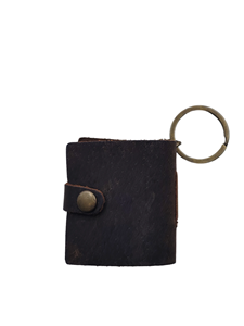 Porte-clés en cuir véritable marron fait à la main porte-clés extensible élégant Compact accessoire Premium pour accessoire d'Halloween - Product Image 3