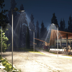 Lampione Solare LED ad Alta Potenza 100W-400W per Esterni, Impermeabile IP66, con Sensore di Movimento e Telecomando per Giardino - Product Image 3