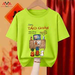 Women's Regular Short Vietnamese Casual / Streetwear / Beachwear Lime <b>Green</b> Breathable Knitted O-Neck (Crew Neck) <b>T</b>-<b>Shirt</b> Lunar - Product Image 6