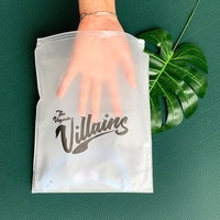Plastique pour T-Shirt Pvc Shopping Top Curseur Zip Lock Transparent Avec Givré Sacs Couleur Eva Emballage Vêtements Zipper Sac