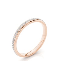 Bagues de fiançailles solitaires en acier inoxydable, style classique, sertissage en canal, diamant taille princesse glacé VVS, haute qualité, pour femme, certifié IGI