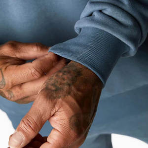 Service OEM, survêtement pour homme en coton 100% respirant, uni, de haute qualité, sur mesure, logo personnalisé, couleur personnalisée, en vente - Product Image 5