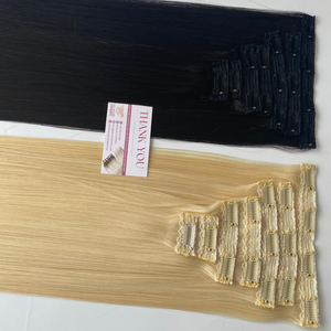 Clip sans couture de cheveux Remy de luxe de qualité supérieure en gros d'usine dans l'extension de cheveux 100% cheveux humains - Product Image 4