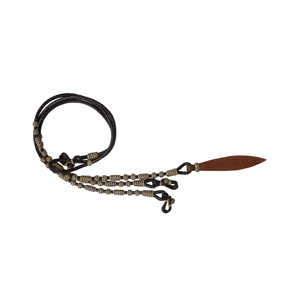 Rwhide Show Romel-ribete de caballo trenzado a mano, color marrón, SRM070 - Product Image 1