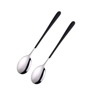 Cubiertos de acero inoxidable, juego de cubiertos negros, cuchillo martillado con espejo, tenedor, cuchara, cubiertos para uso en bodas - Product Image 1