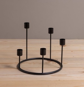 Venta caliente 2025 candelabro de Metal para decoración de Navidad diseño antiguo candelabro de Metal para el hogar Hotel y mesa decorativa - Product Image 6