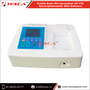 สเปกโตรโฟโตมิเตอร์ UV/VIS ลําแสงคู่ความยาวของสเปกโตรมิเตอร์ 1 นาโนเมตรคุณภาพดีที่สุดของผู้ส่งออกชาวอินเดียพร้อมซอฟต์แวร์ในสเปกโตรมิเตอร์ Genre - Product Image 2