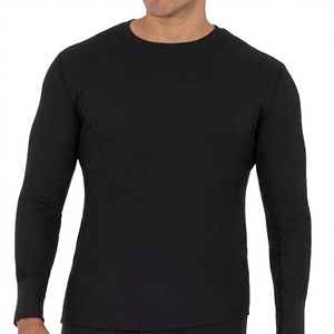 Camiseta Interior Térmica Transpirable de Poliéster Reciclado 100% para Hombre, Talla Grande, Color Sólido, Paquete de 1 o 2 Unidades, Primavera Verano - Product Image 1