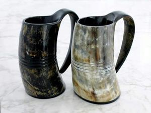Modern Style High Quality Glass Tea <b>Mug</b> <b>Christmas</b> Polished Animal Design Natural Crafts Drinking Horn <b>Mug</b> Decorative Horn <b>Mug</b> - Product Image 6