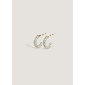 Biwa Pearl <b>Hoop</b> <b>Earrings</b> - Product Image 1