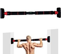 Barre de traction et de traction pour largeur réglable de porte, conception sans perçage avec verrouillage de sécurité pour l'entraînement en force