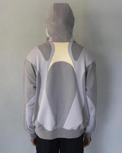 Sweat à capuche pour hommes 100% coton personnalisé de haute qualité, surdimensionné, épais, polaire, épaules tombantes, grande taille, vêtements de sport, bouffée brodée - Product Image 3