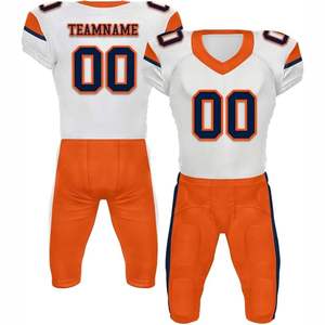 Maillots de football américain haute performance, respirants, rembourrage court avancé, couleurs d'équipe audacieuses, durables, 100% polyester, protection UV - Product Image 1