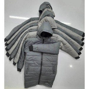 Chaqueta Acolchada Larga Negra de Alta Calidad para Hombre, Chaqueta Cortavientos de Invierno con Capucha para Hombre - Product Image 4