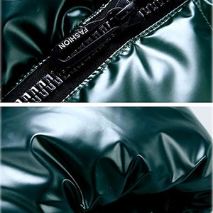 Ropa exterior de lana de invierno de alta calidad para hombre Técnica a prueba de viento con cuello levantado y cremallera transpirable - Product Image 6