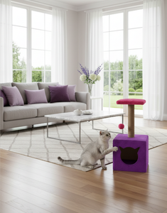 Grattoir pour chats Amistar Plum Candy de haute qualité, adapté à tous les types et tailles de chats. - Product Image 4