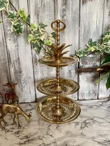 Vaisselle de la plus haute qualité équipement de buffet de restauration plateau de collation en métal présentoir à Dessert ensemble de supports à gâteaux présentoir à Dessert en fer - Product Image 2