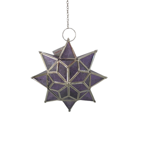 เหล็ก/แก้วแขวน T Lite นิกเกิลดาวตกแต่งบ้านและคริสต์มาสดีไซน์แบบดั้งเดิมแฮนด์เมดออกแบบได้ตามต้องการ - Product Image 2