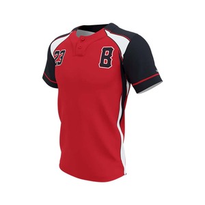 Vente en gros d'uniforme de baseball pour jeunes brodé sur mesure Chemise en jersey vierge bon marché avec impression par sublimation Plus Size Option disponible - Product Image 6