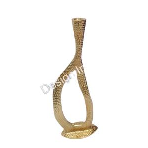 Wedding Decorative <b>Candle</b> Holder Dotted Texture Design Premium <b>Gold</b> <b>Candle</b> Stand With Anti Slip Base - Product Image 1