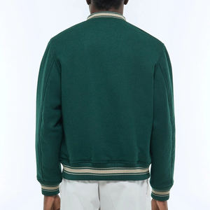 Chaquetas universitarias de béisbol de alta calidad para hombres Pecho de lana de invierno y mangas de cuero para deportes de invierno - Product Image 3