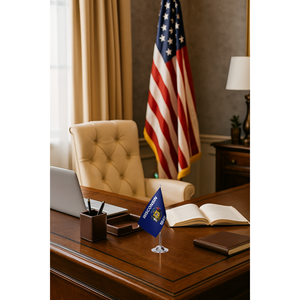 Custom Wisconsin <b>for</b> State <b>Flag</b> with Digital Printing Aluminum <b>Pole</b> & Polyester Material - Product Image 2