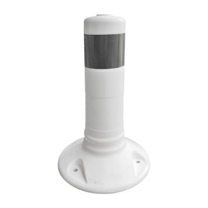 Bouée de signalisation routière flexible en TPE blanc 30 x 8 cm - Product Image 1